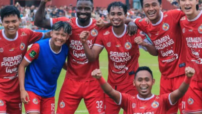 Semen Padang Berhasil Raih Bonus Rp 300 Juta Usai Menang Telak 4-0 atas Persiraja