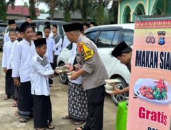 Kapolres Inhu Tukar Ratusan Paket Makanan dengan Doa Agar Pemilu Lancar Damai