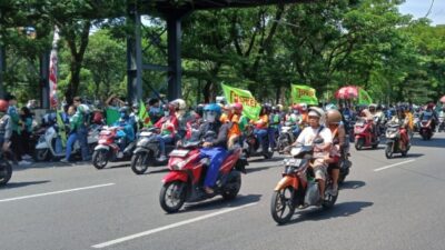 Buruh Menyebabkan Kemacetan di Jalan Ahmad Yani, Pengguna Jalan Merasa Tidak Nyaman