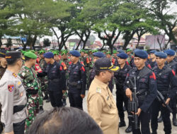 Gelar Pasukan Apel di Inhu, Mendorong Kerjasama Seluruh Pihak untuk Menjamin Pilkada Berlangsung Damai