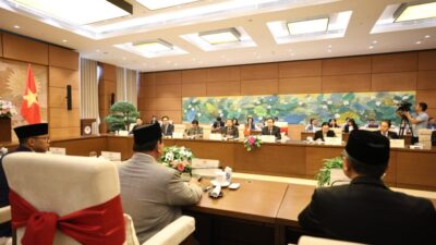 Prabowo Subianto Bertemu Ketua Majelis Nasional Setelah Bertemu Presiden Vietnam, Bahas Potensi Kerja Sama