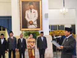 Lantik Menteri & Wakil Menteri Baru oleh Presiden Prabowo